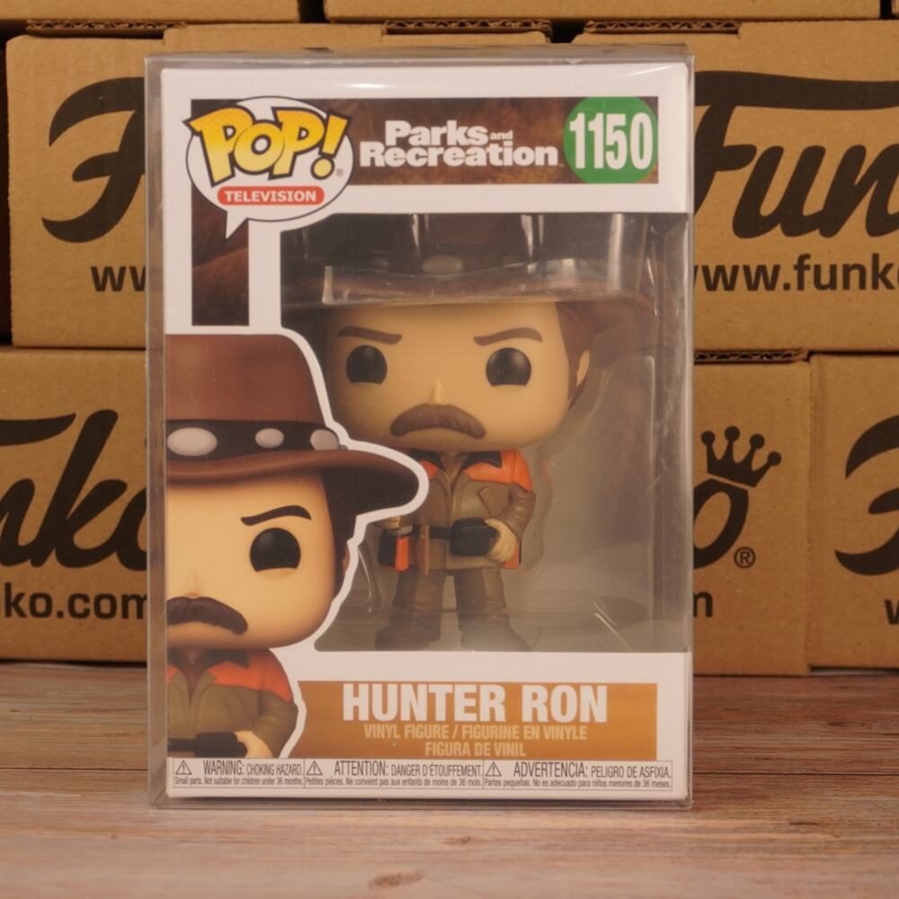 Funko Pop Parks and Recreation Hunter Ron #1150 TV Vinyl Figure w/ Protector